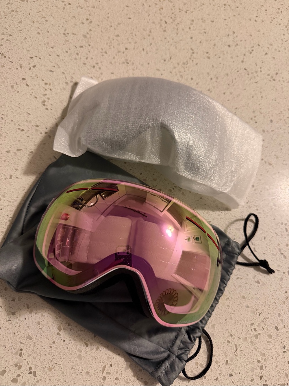 DRAGON X1s mirrored pink ski snowboard sport goggles